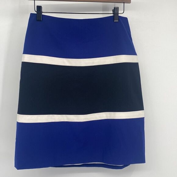 Anne Klein Colorblock Mini Skirt Size 2 - Picture 1 of 6